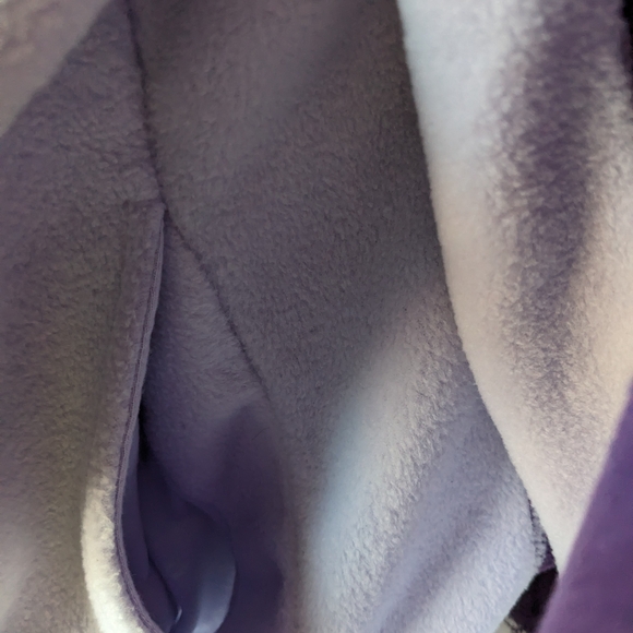 Disney VINTAGE Eeyore  Winnie The Pooh Purple 1/4 Zip Fleece Pullover Pocket NWT - Picture 7 of 15